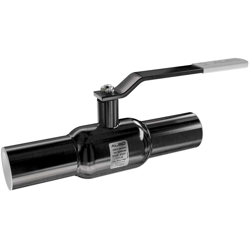 Кран шаровой стальной приварной ALSO КШ.П.  Ду 25 Ру 40