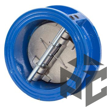 Клапан обратный чугунный двустворчатый Ду 350 Ру 16 межфл  от производителя "Рускон"