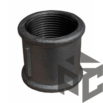 Муфта чугун ВР/ВР Ду 15 (1/2") (ЕЕ 45) ГОСТ 8955-75 от производителя "Рускон"