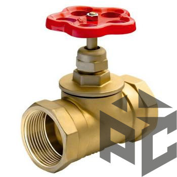 Клапан (вентиль) запорный латунный 15б1п Ду 25 (1") Ру 16 от производителя "Рускон"