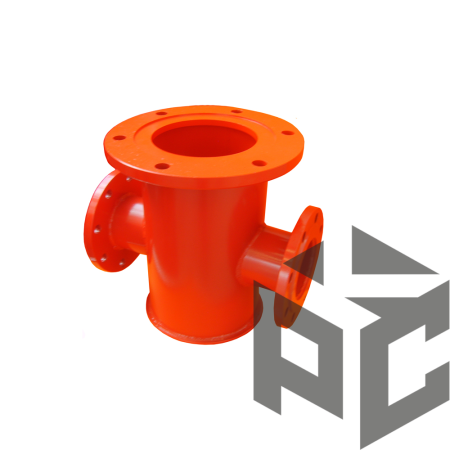 Подставка пожарная стальная ППДФ 150 Ру 10 Техкомплект (усиленная) от производителя "Рускон"