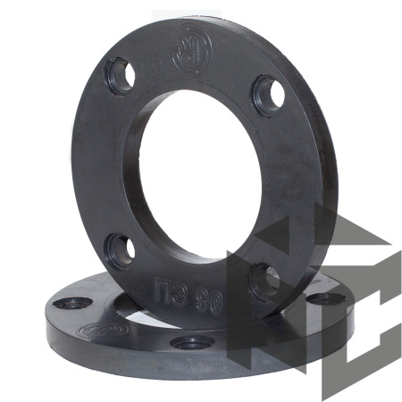 Фланец с полимерным покрытием Ду 100 (ПЭ 110) Ру 10-16 (5 мм) Техкомплект от производителя "Рускон"