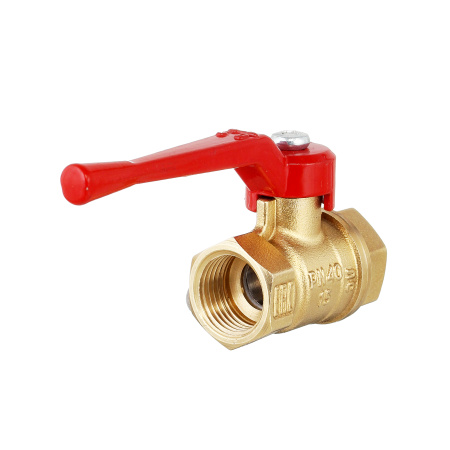Кран шаровый латунныйБАЗ  11б27п1 вода ВР/ВР Ду 25 (1") Ру 40 рычаг  от производителя "Рускон"
